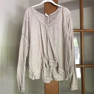 🔥SALE🔥 We The Free by Free People Sheer Blush Nude Taupe Top